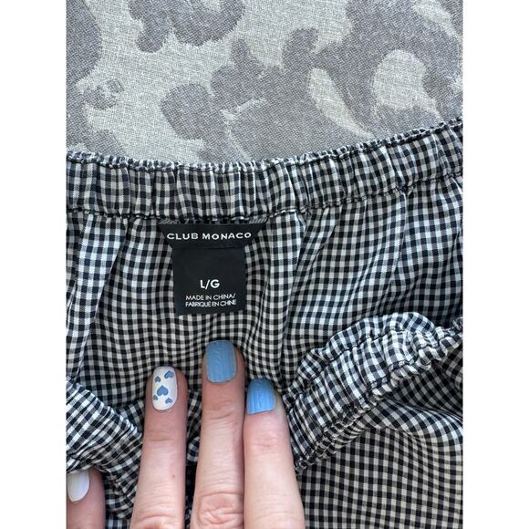 Super Cute Club Monaco Two Piece Black/White Gingham Skirt and Halter Set - Picture 8 of 8